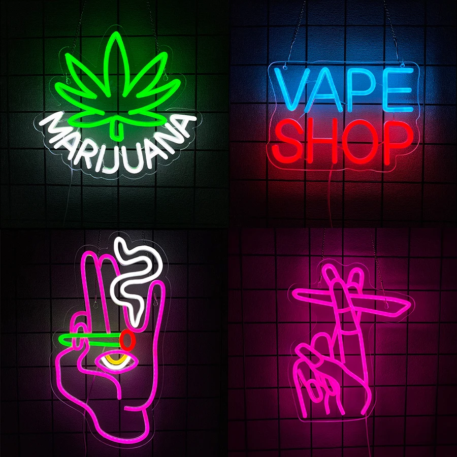 Vaping Store - Vape Shop Neon Sign For Wall