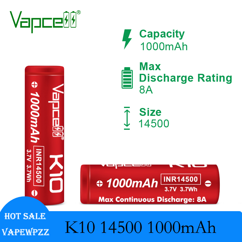 1-20PCS Original Vapcell K10 1 - مراجعة Vape Battery 18650 وسعره
