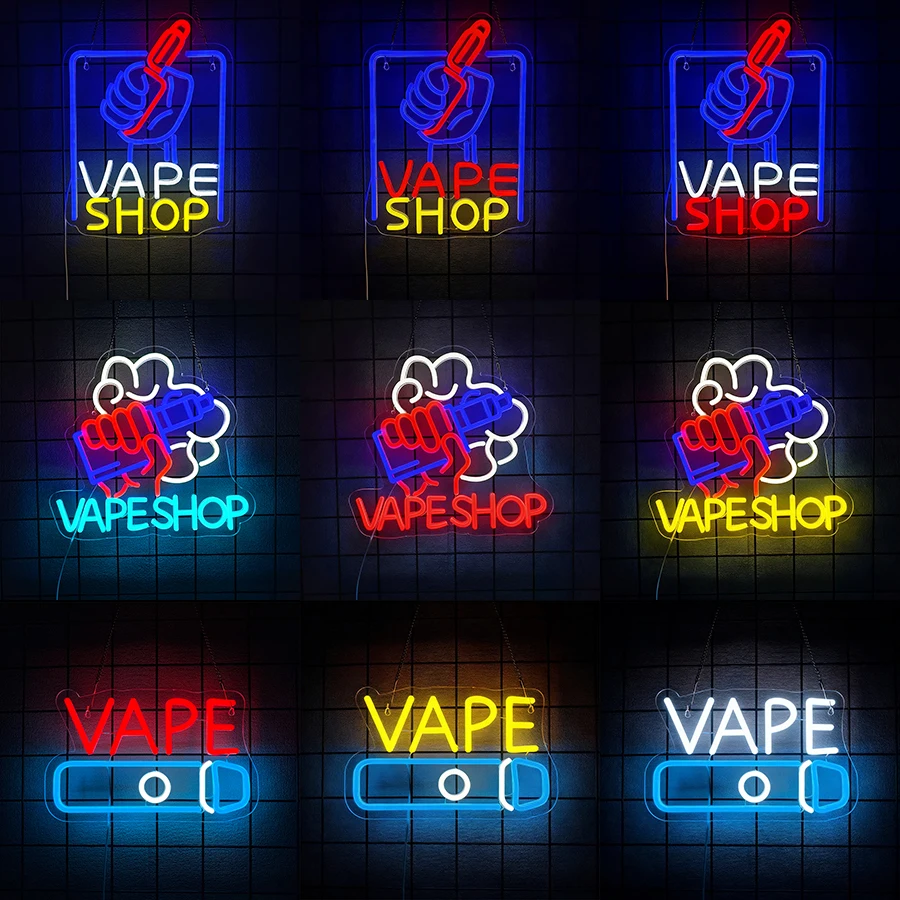 LED Neon Lights Business Windo - مراجعة Vaping Store وسعره