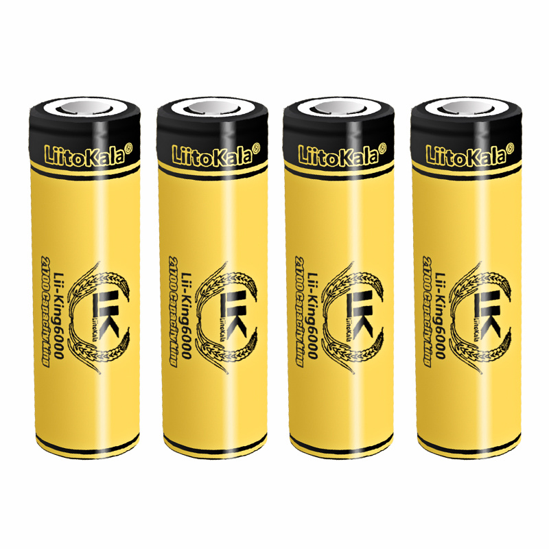 4pcs LiitoKala 3.7V 18650/2170 - مراجعة Vape Battery 18650 وسعره