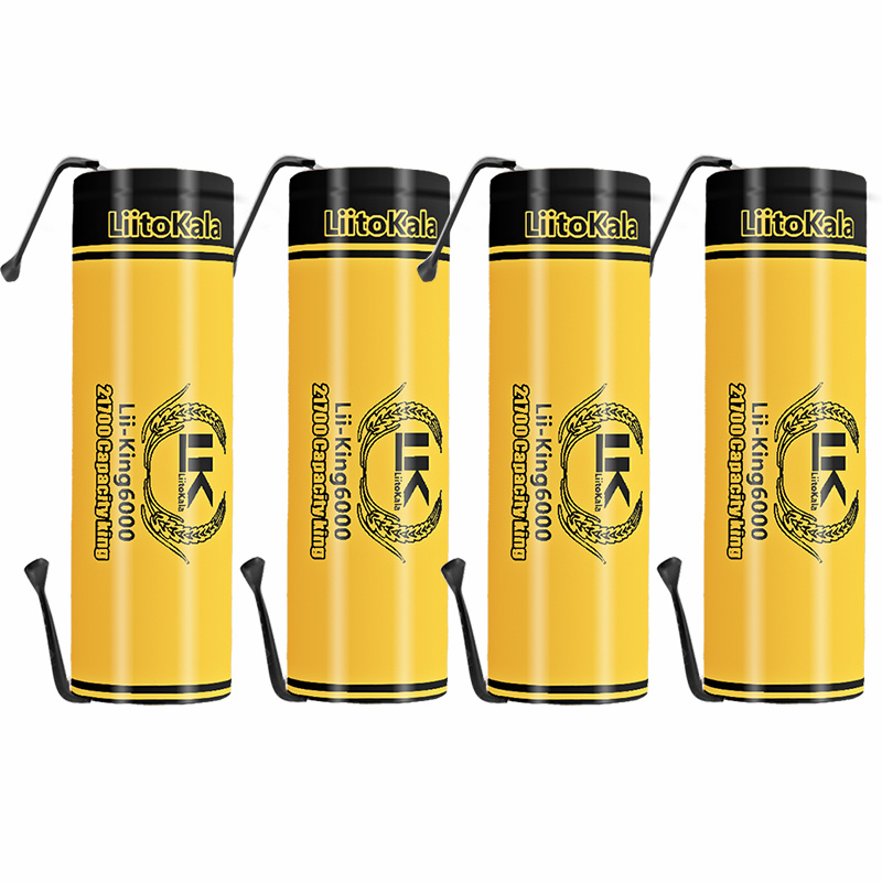 4pcs LiitoKala 3.7V 18650/2170 - مراجعة Vape Battery 18650 وسعره