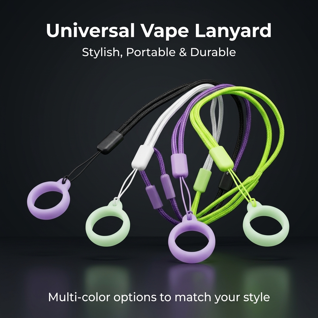 Multi-Color E-cigarette Lanyar - مراجعة Vape Band Silicone وسعره