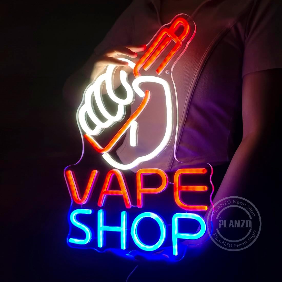 VAPE Shop Neon Sign for Smoke  - مراجعة Vaping Store وسعره