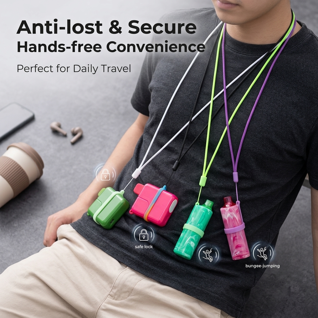 Multi-Color E-cigarette Lanyar - مراجعة Vape Band Silicone وسعره