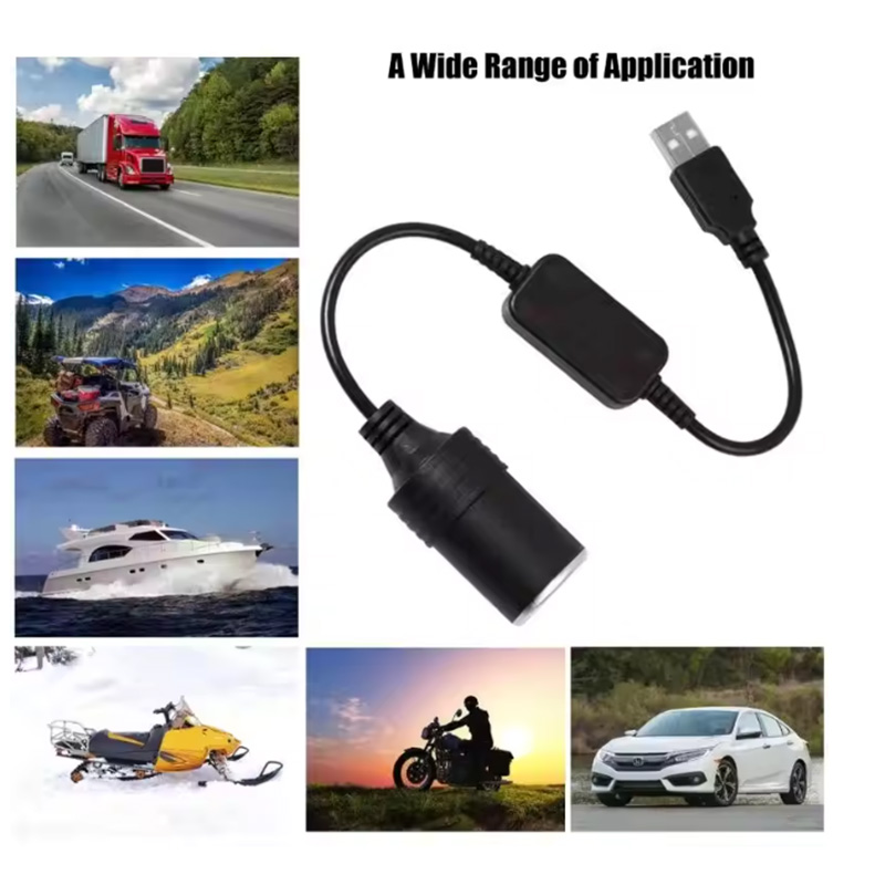 1pc 5V 2A USB To 12V Cigarette - مراجعة Accessories For Vaping وسعره