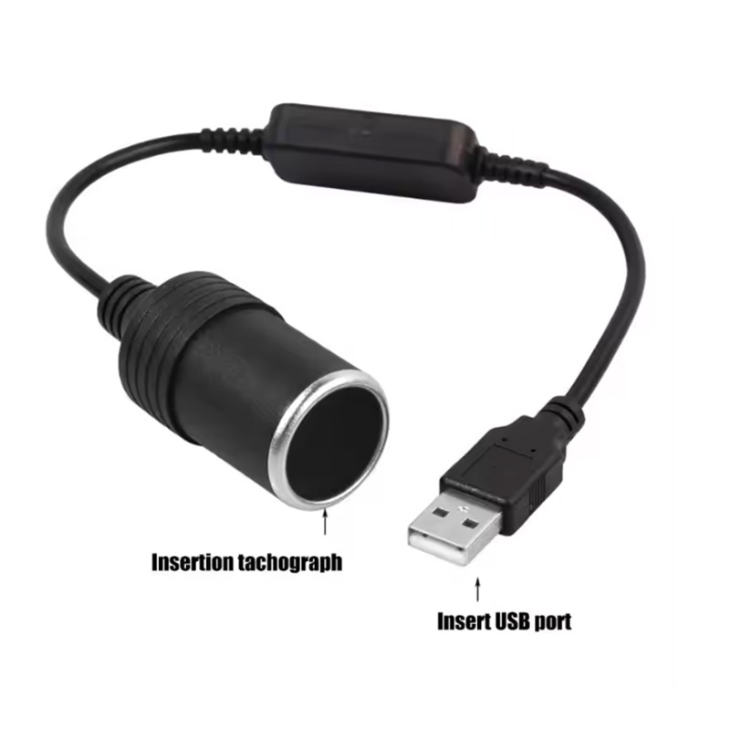 1pc 5V 2A USB To 12V Cigarette - مراجعة Accessories For Vaping وسعره
