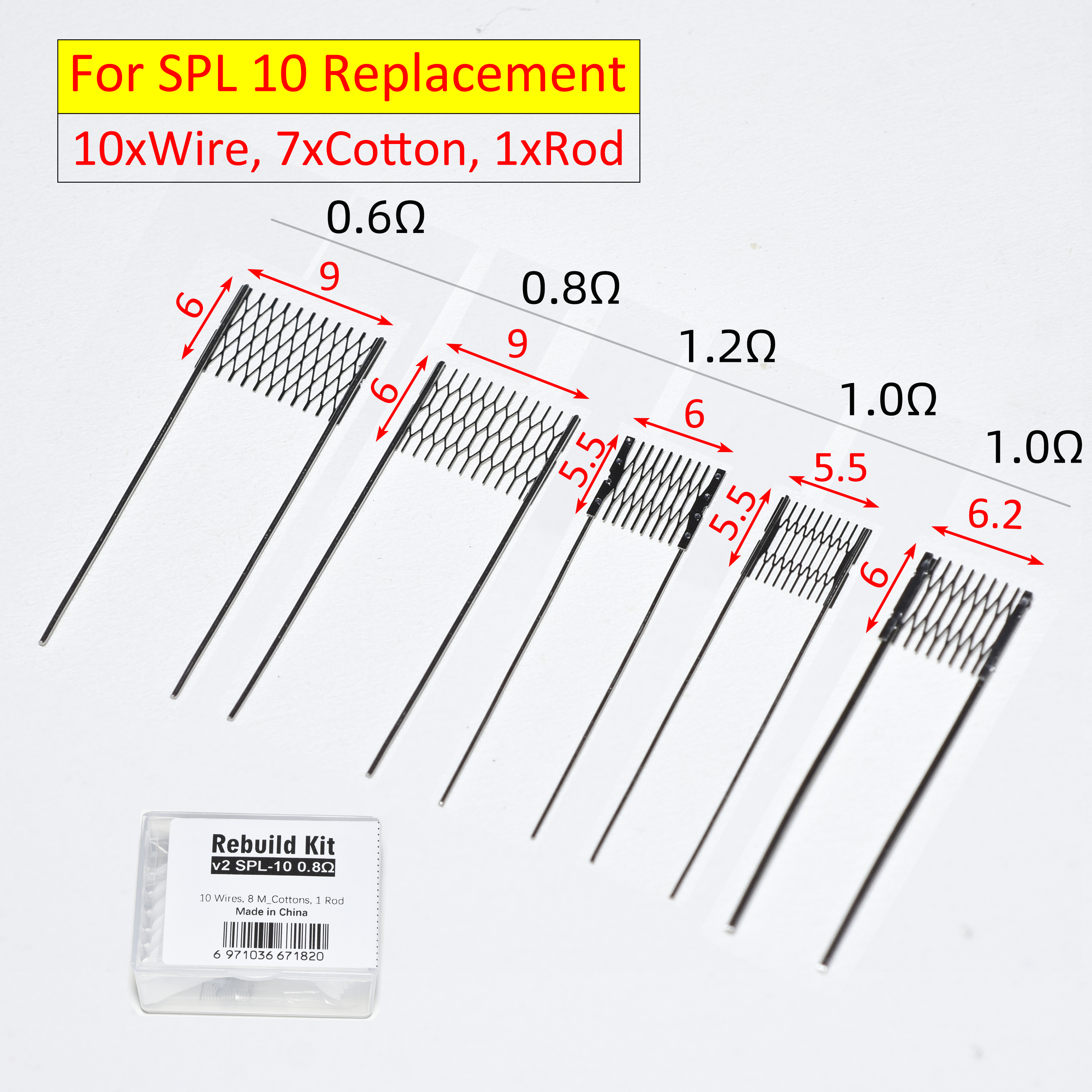 5 Type SPL 10 Resistance Wire  - مراجعة Coil Building Kit وسعره
