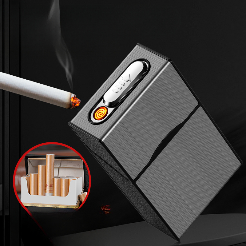 2 In 1 20 Cigarette Case Light - مراجعة Accessories For Vaping وسعره