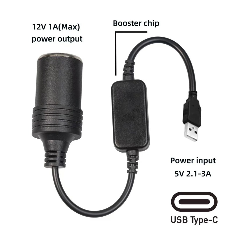 5V 2A USB To 12V Cigarette Lig - مراجعة Accessories For Vaping وسعره