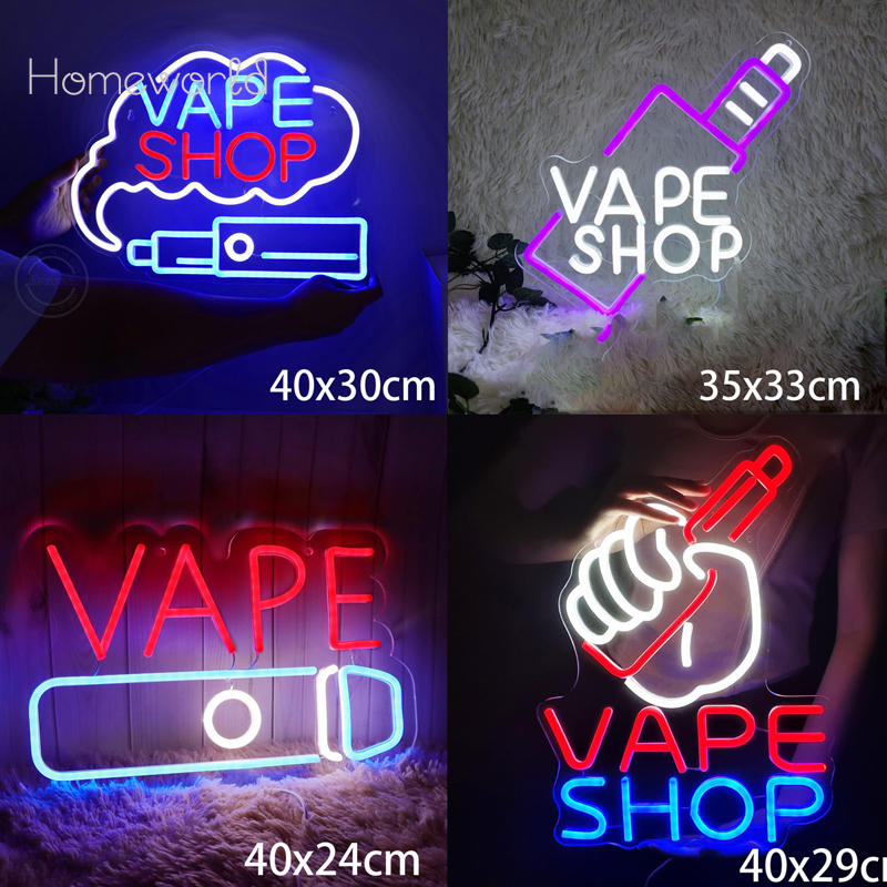 VAPE Shop Neon Sign for Smoke  - مراجعة Vaping Store وسعره