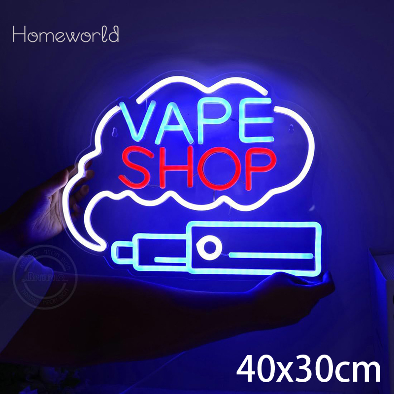 VAPE Shop Neon Sign for Smoke  - مراجعة Vaping Store وسعره