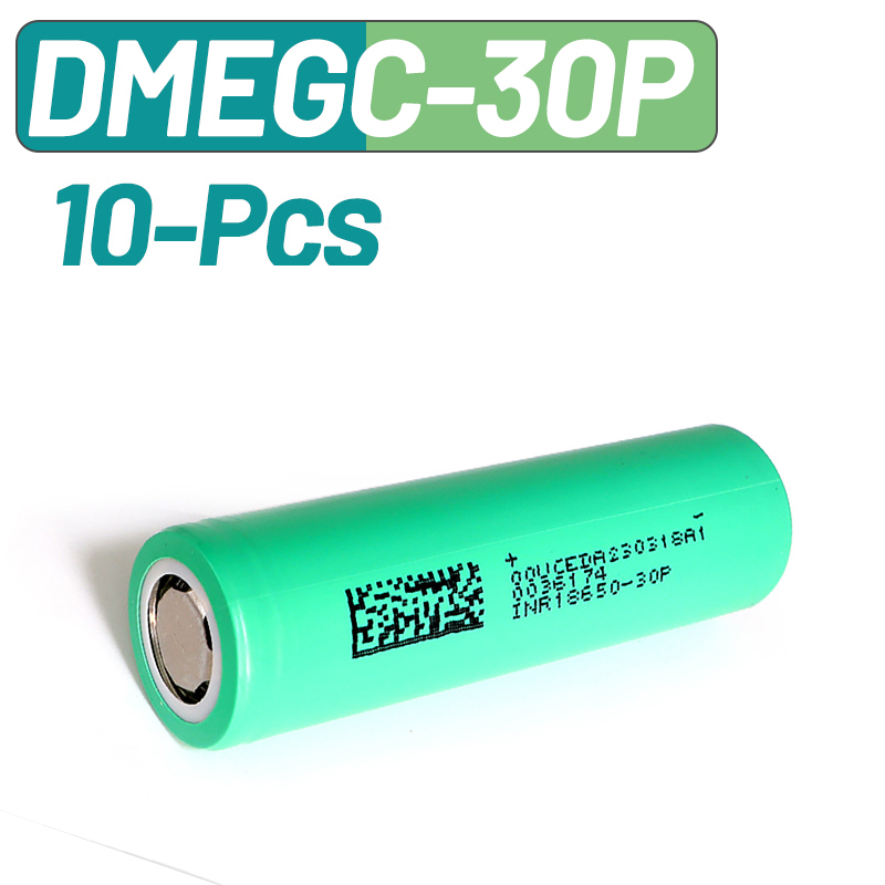 10PCS DMEGC 30P INR18650 3000m - مراجعة Vape Battery 18650 وسعره