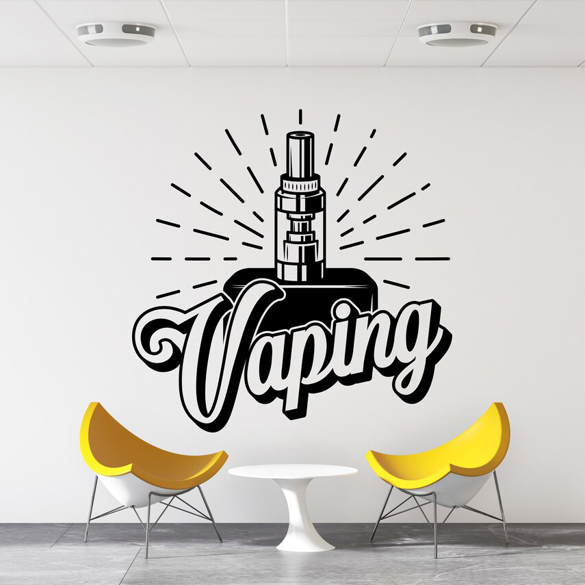 Vape Shop Wall Decal Window St - مراجعة Vaping Store وسعره