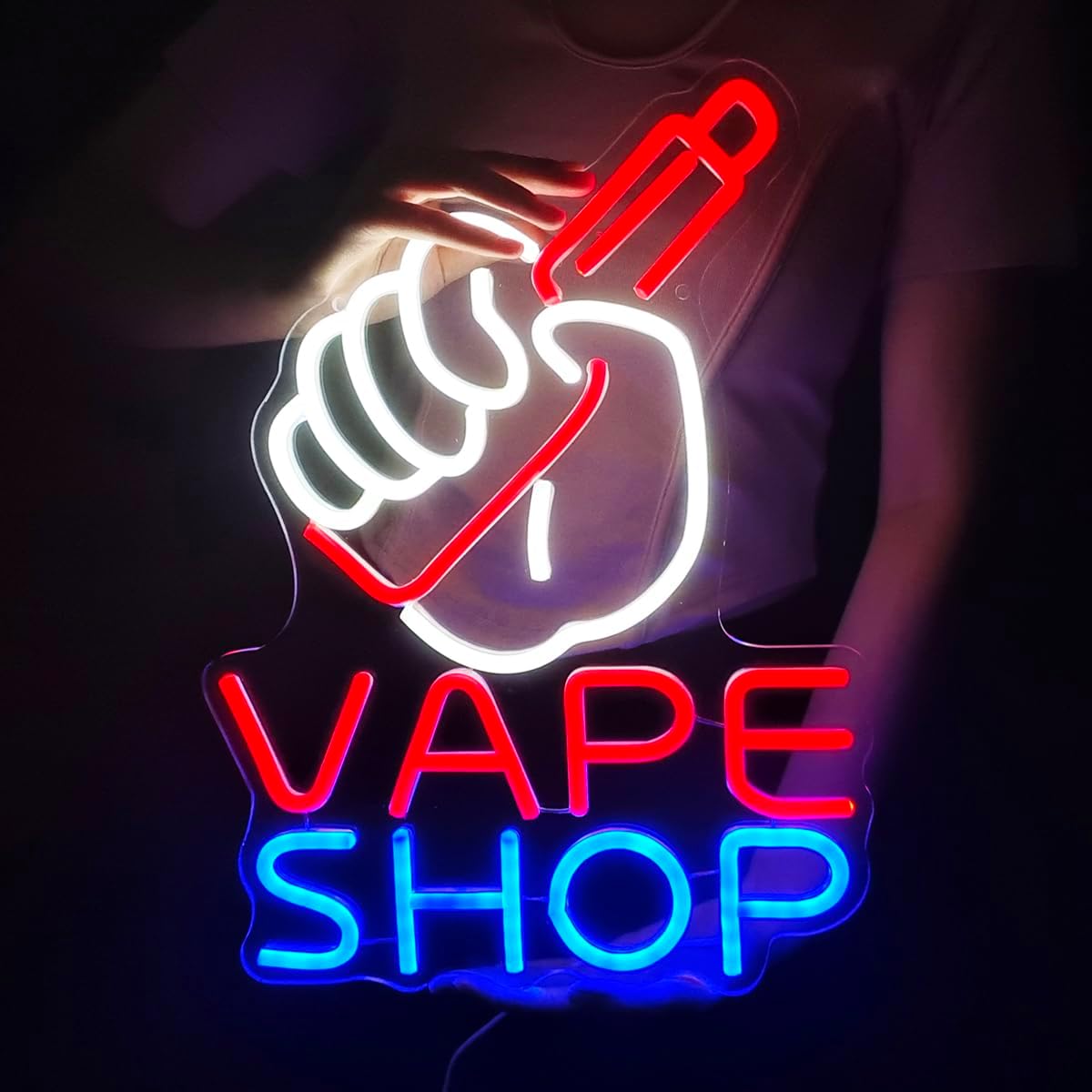 VAPE Shop Neon Sign for Smoke  - مراجعة Vaping Store وسعره