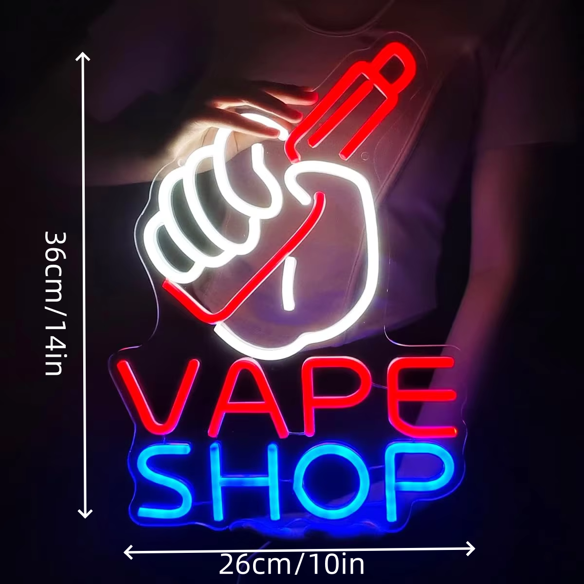 VAPE Shop Neon Sign for Smoke  - مراجعة Vaping Store وسعره