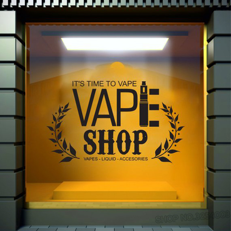 Vape Shop Words Wall Decal Win - مراجعة Vaping Store وسعره