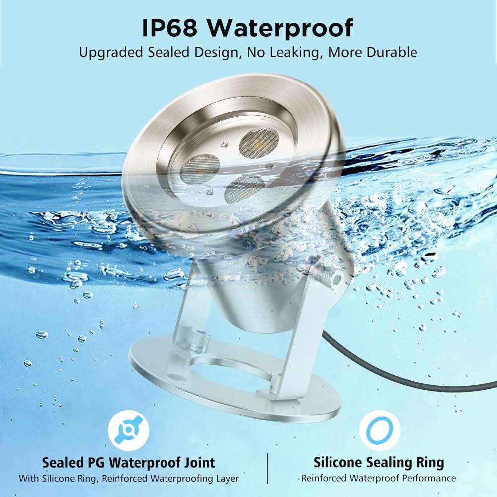 6W SS316 Stainless Steel RGB U - مراجعة Stainless Wire Ss316 وسعره