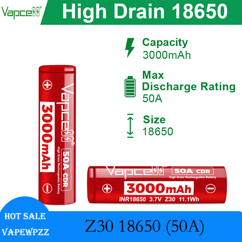 High Drain INR18650 Battery Va - مراجعة Vape Battery 18650 وسعره